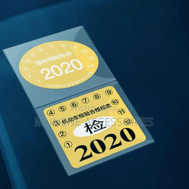 Car Style Insurance Inspection Pouch Windshield Esd Sticker - thumbnail 5