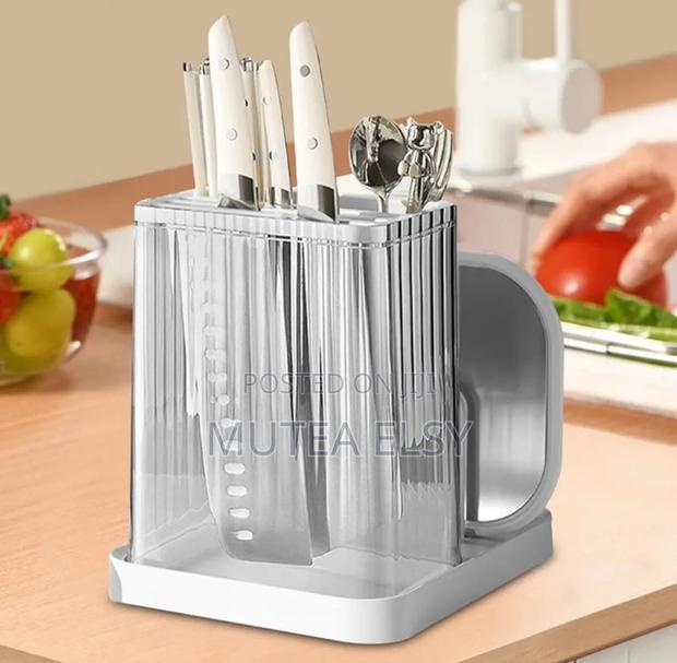 Multifunctional Cutlery Organizer With Chopping Boardholder - thumbnail 3