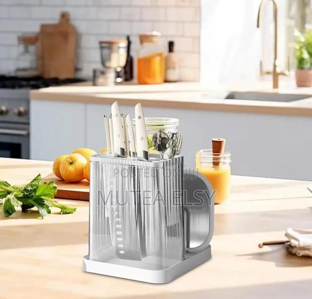 Multifunctional Cutlery Organizer With Chopping Boardholder - thumbnail 6