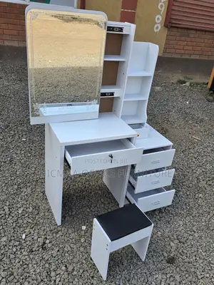 Modern Dressing Table With Sliding Mirror