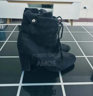 Size 39 Black Suede Ladies Boots - thumbnail 2
