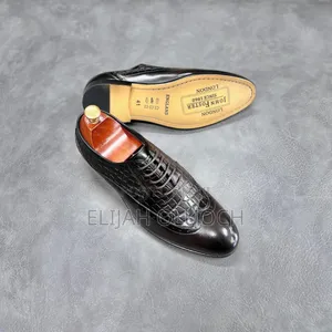 Premium Quality Lace Up Leather Official Shoes John Foster