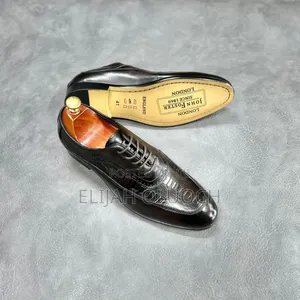 Premium Quality Lace Up Leather Official Shoes John Foster