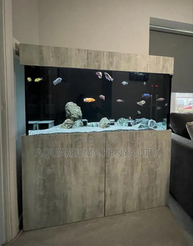 Custom Aquarium With Stand N Hood Elegant,Durable,Functional - main view