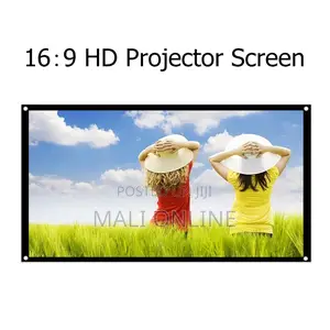 100-inch 16:9 Hd Projector Screen Foldable Projection Fabric