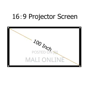 100-inch 16:9 Hd Projector Screen Foldable Projection Fabric