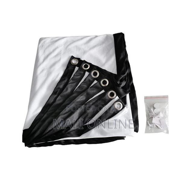 100-inch 16:9 Hd Projector Screen Foldable Projection Fabric - thumbnail 5