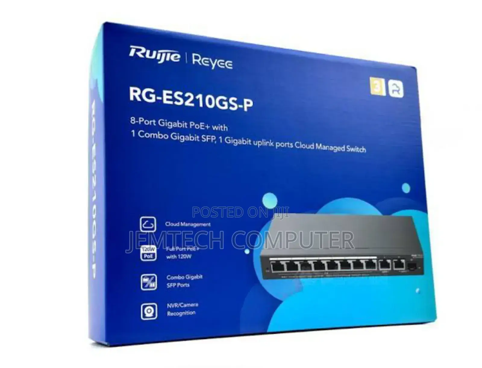 Ruijie10-port Gigabit Smart Cloud Managed Poe Switch