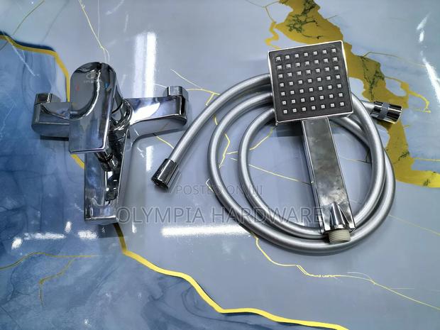 Bath Mixer + Telephone Shower