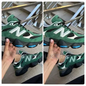 All Green Leather New Balance 9060