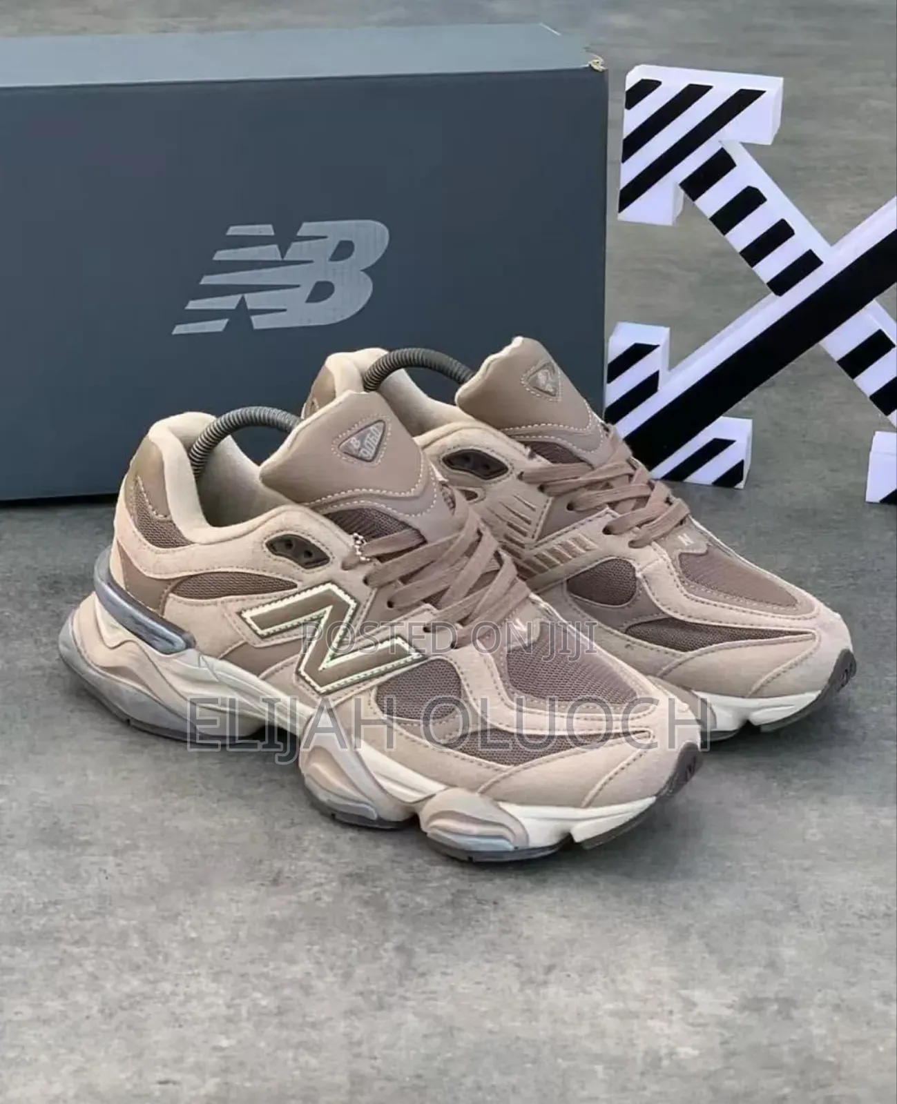 New Balance 9060 Brown Leather Sneaker