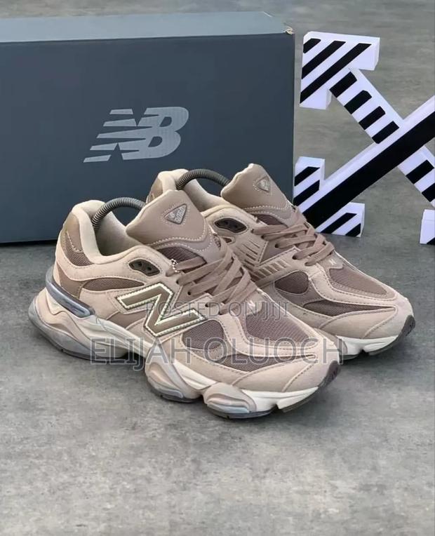 New Balance 9060 Brown Leather Sneaker - thumbnail 3