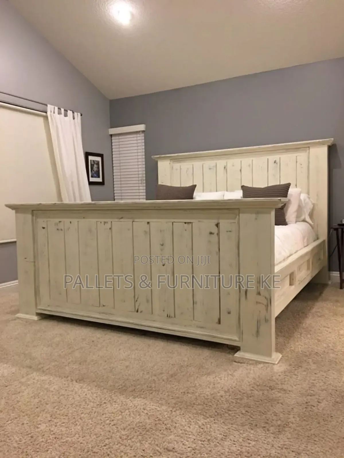 Snow Farmhouse Bed