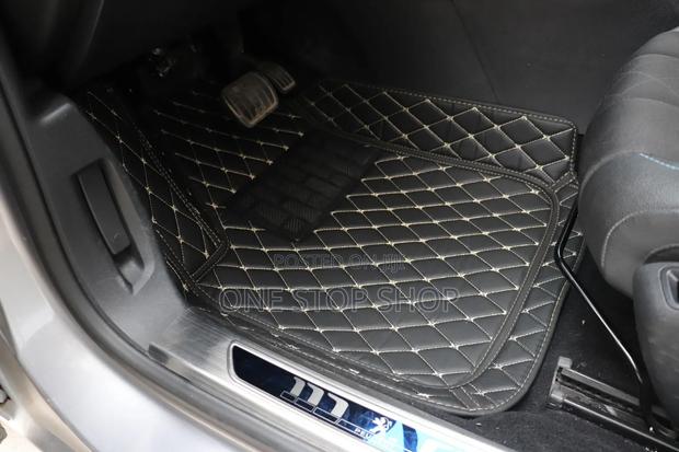 Leather 3d Stitched 3pcs Waterproof Carpet Mats