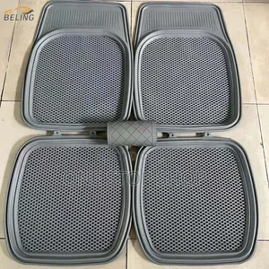 Classy Deep Dish Grey Pattern Mats 5x Set