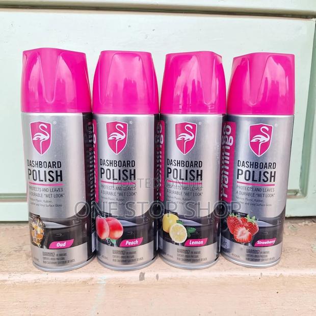 Flamingo 3x Pack Different Flavors Dashboard Shine Spray