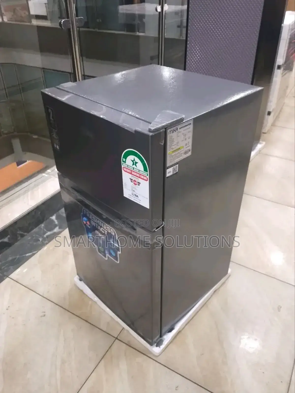 Mika 86l Refridge-Eco-Friendly,Tough Glass Shelves,2-Door