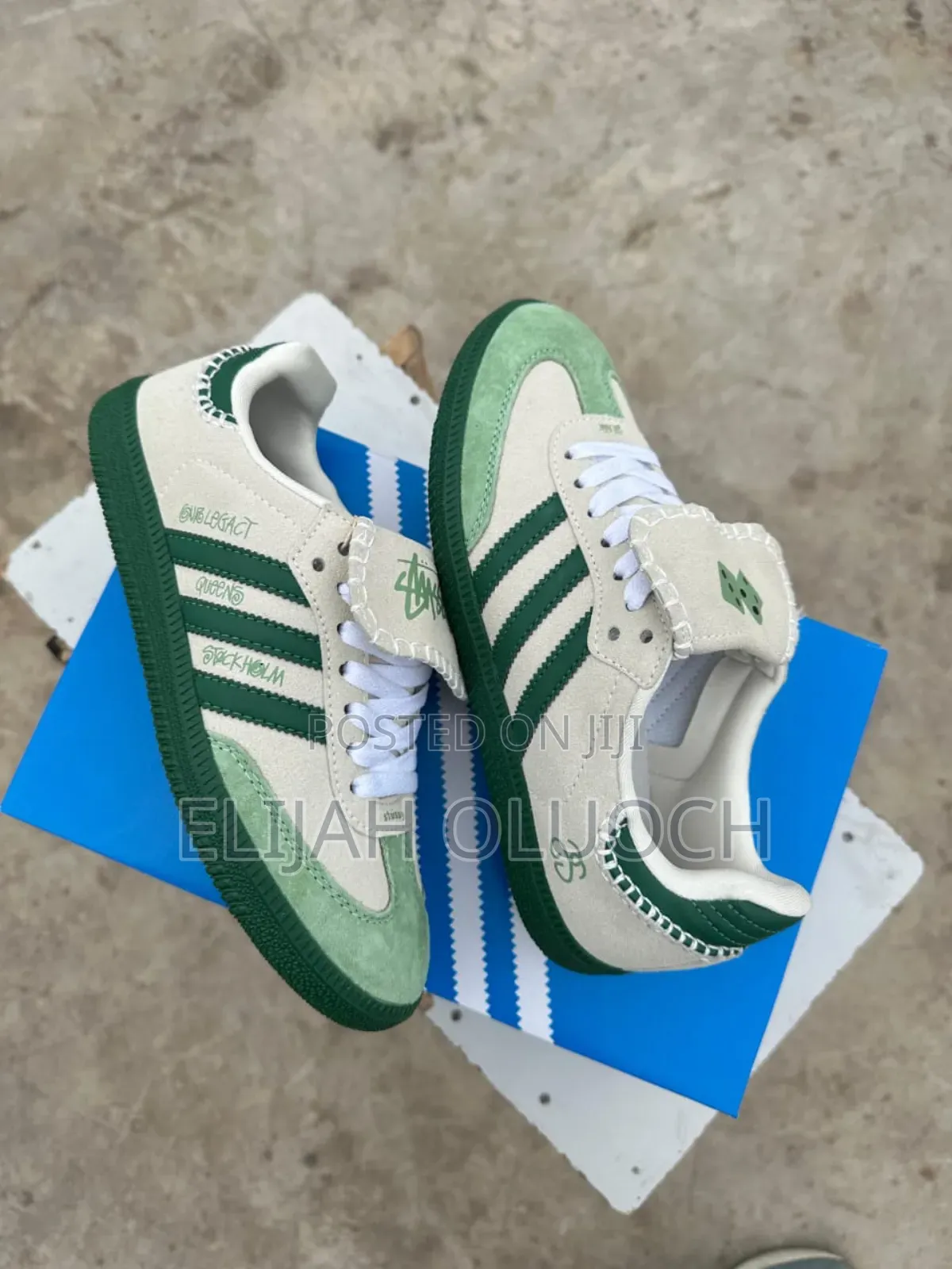Adidas Samba X Stussy Green Sneakers