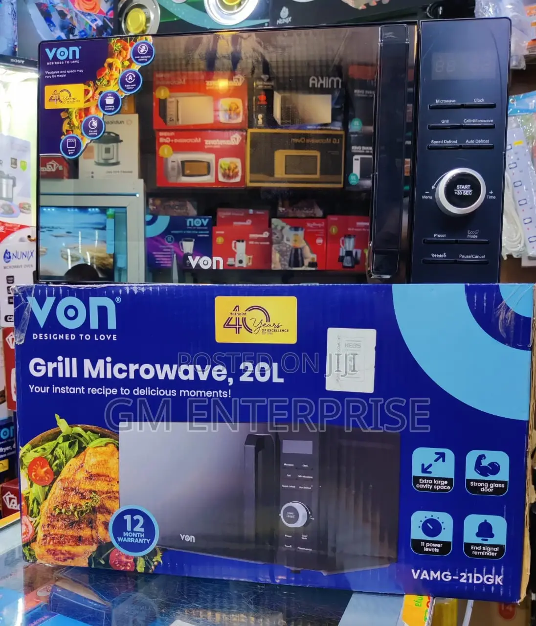 Von Microwave 20litres Digital With Grill