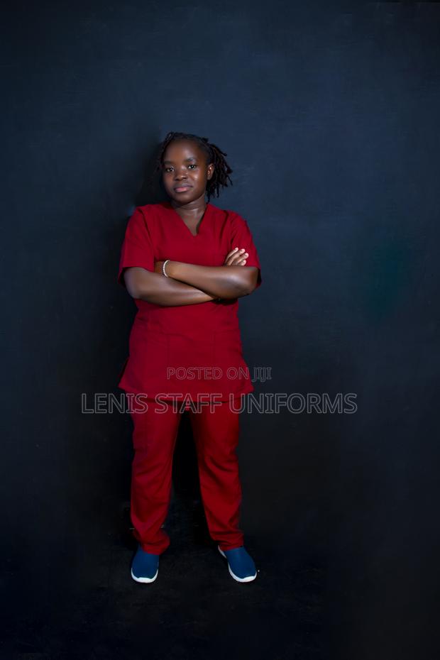 Maroon Medical Scrubs - thumbnail 3