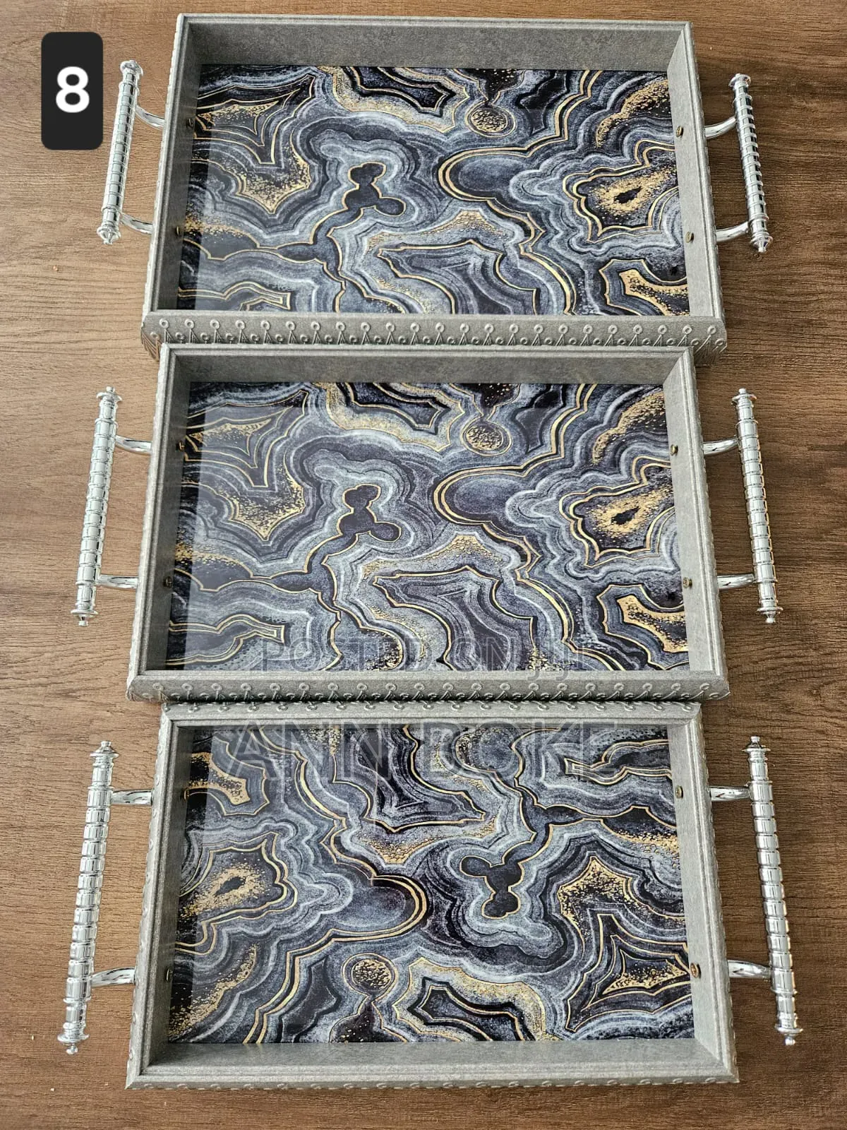 *Quality Wooden Tray Set At