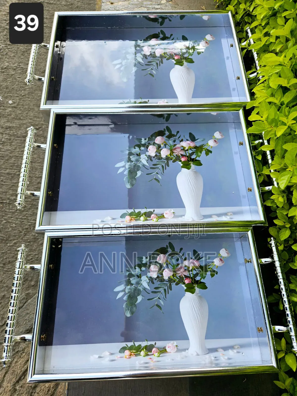 *Quality Wooden Tray Set At