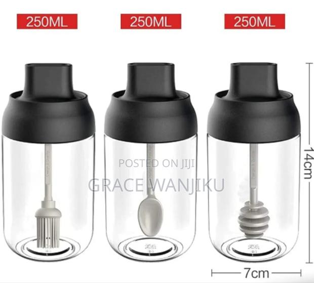 Glass Jar With Dipper