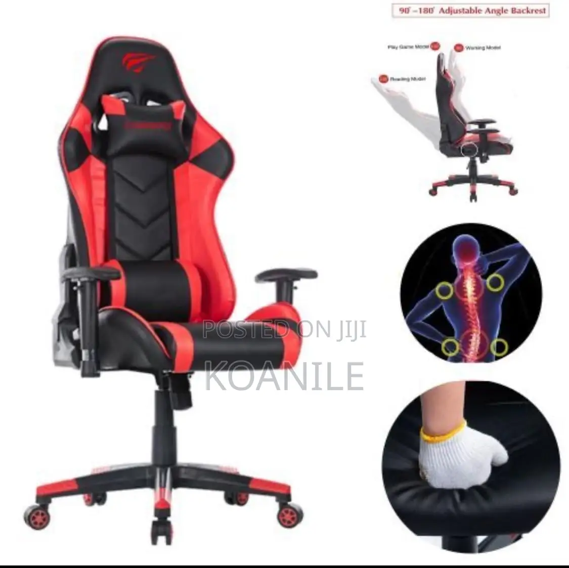 Gaming Chair!! Havit Gc932 (Black and Red)