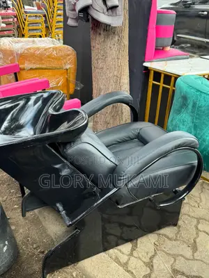 Black Leather Salon Sink
