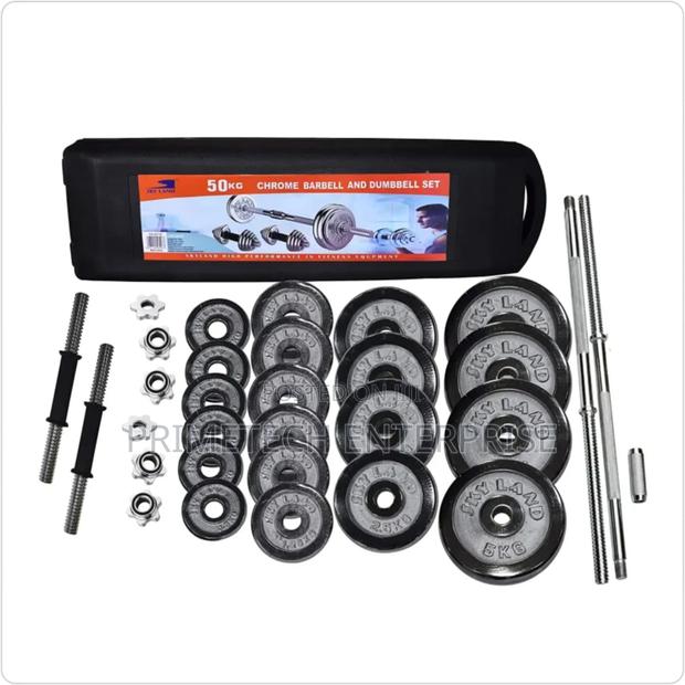 50kg Cast Iron York Barbells - main view