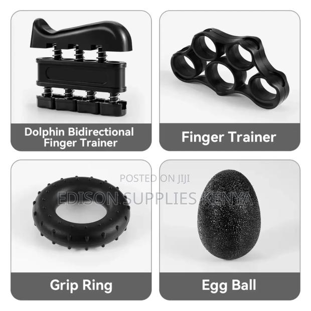 5pcs Hand Grip Exercises Set Forearm Trainer Fingers Wrist - thumbnail 5