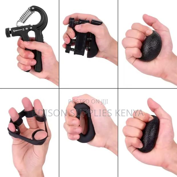5pcs Hand Grip Exercises Set Forearm Trainer Fingers Wrist - thumbnail 2
