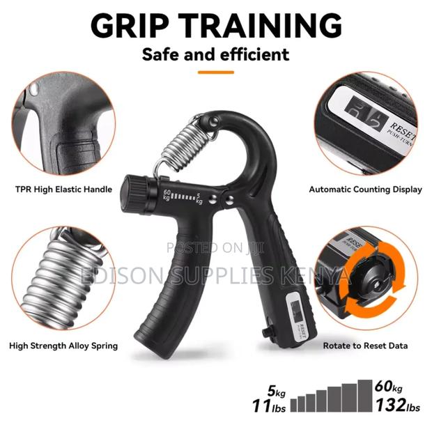 5pcs Hand Grip Exercises Set Forearm Trainer Fingers Wrist - thumbnail 10