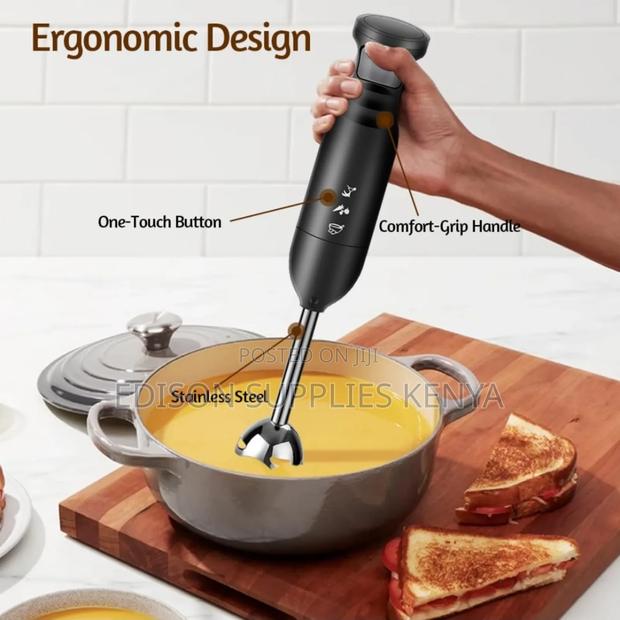 Hand Blender Immersion Blender 800 Watt Puree Smoothie Maker - thumbnail 3