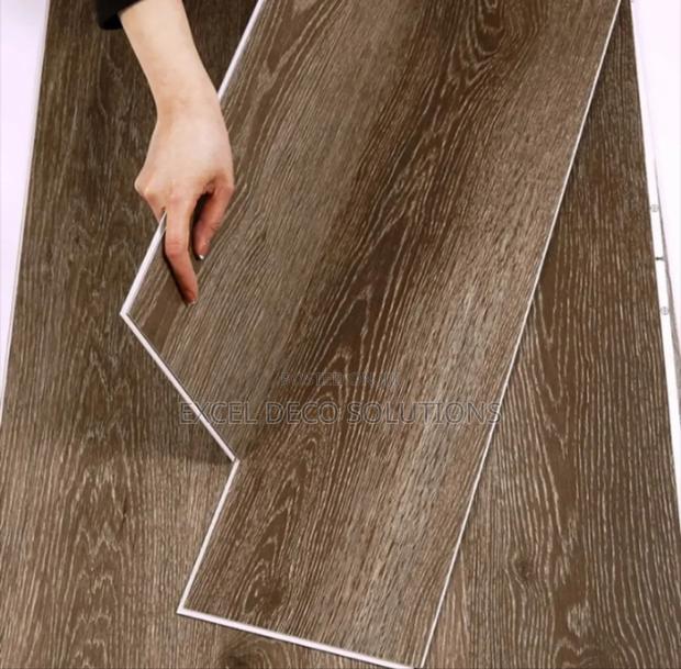 Rustic Gray Stone Look SPC Planks - main view