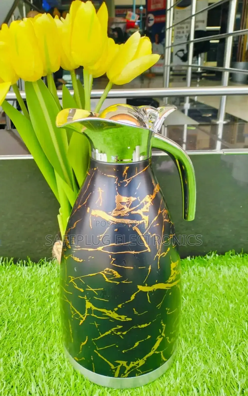 Jp Marble Vacuum Flask – Black | Hot Cold Retention