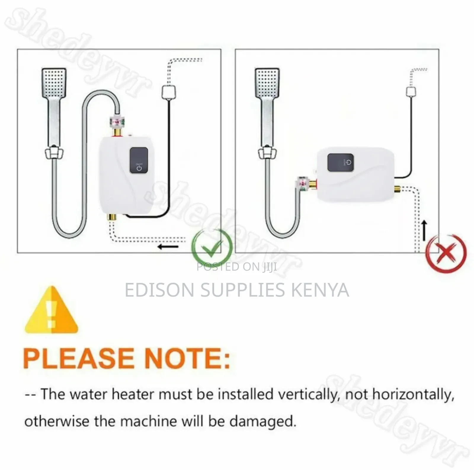 Instant Undersink Water Heater Tap Top Plug for Bathtub Salon Kitchen