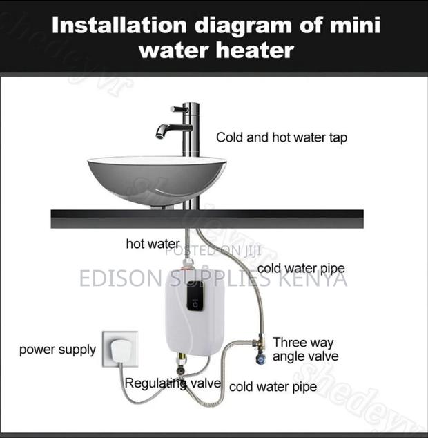 Instant Undersink Water Heater Tap Top Plug for Bathtub Salon Kitchen - thumbnail 5