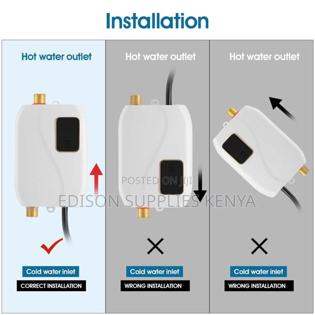 Instant Undersink Water Heater Tap Top Plug for Bathtub Salon Kitchen - thumbnail 12
