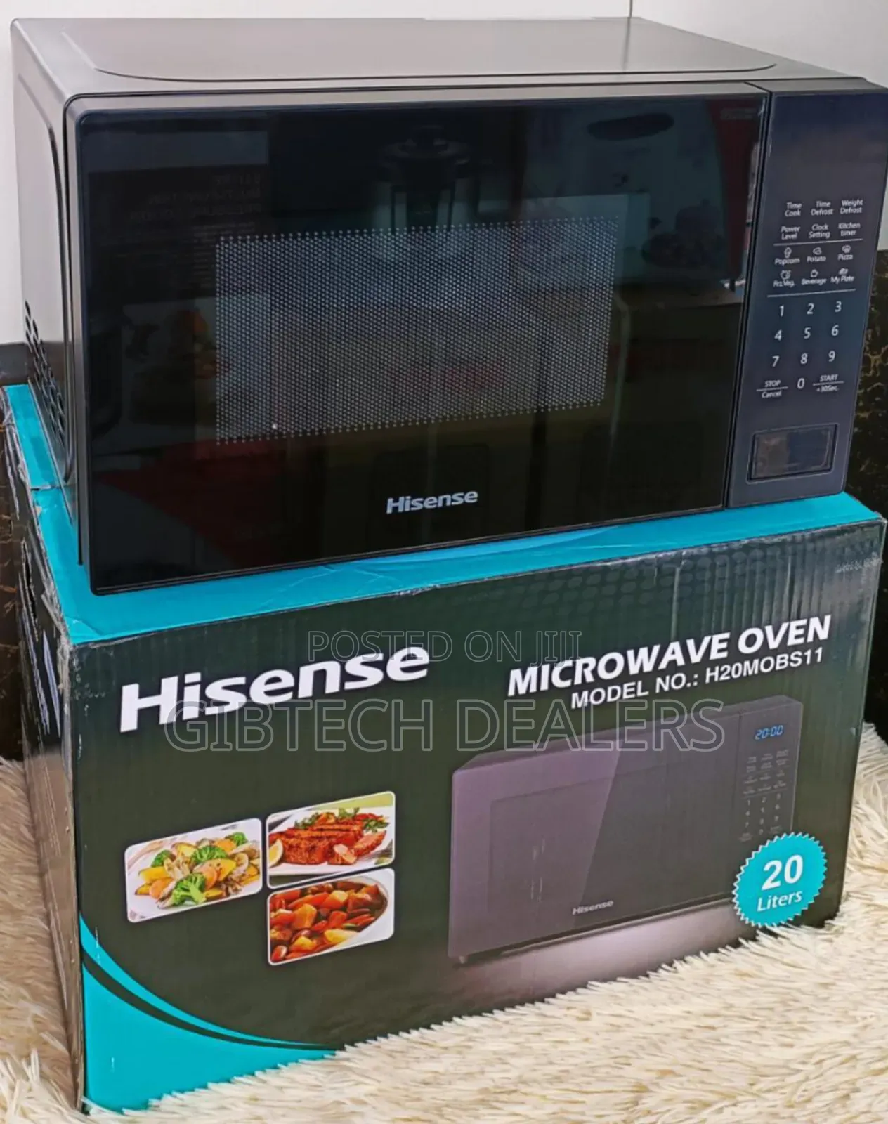 Hisense 20litres Digital Microwave Black