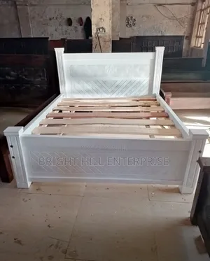 Neat White 5 by 6 Bed