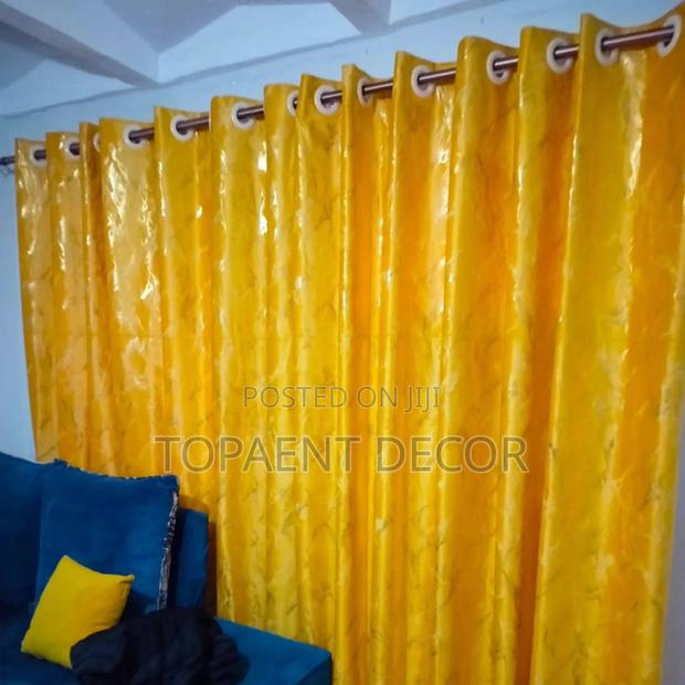 Eyelates Hand Washable Window Yellow Curtains
