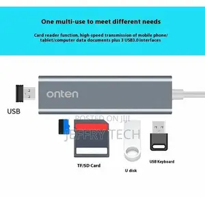 Onten 5-in-1 Usb Type-C Hub 3*Usb 3.0 Sd Tf Card Reader A