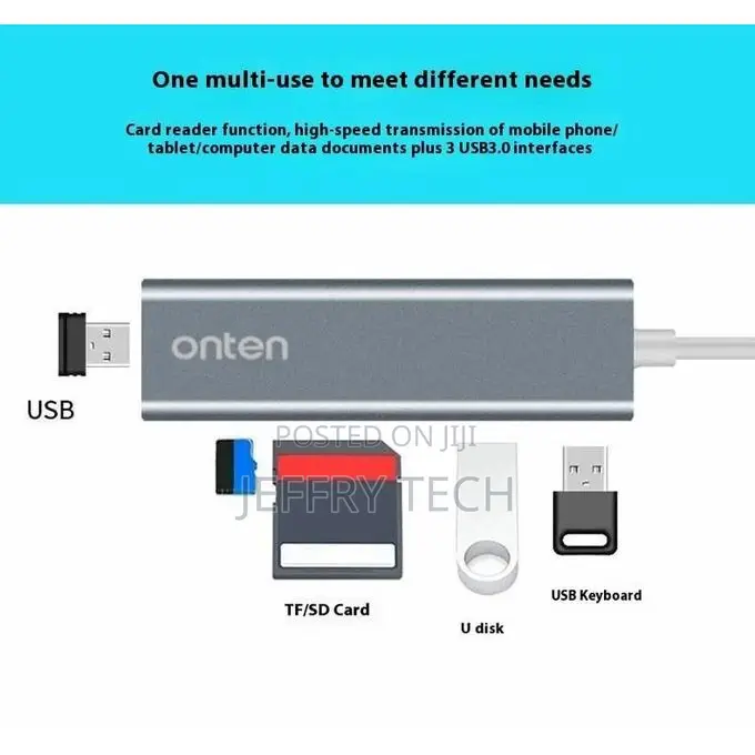 Onten 5-in-1 Usb Type-C Hub 3*Usb 3.0 Sd Tf Card Reader A