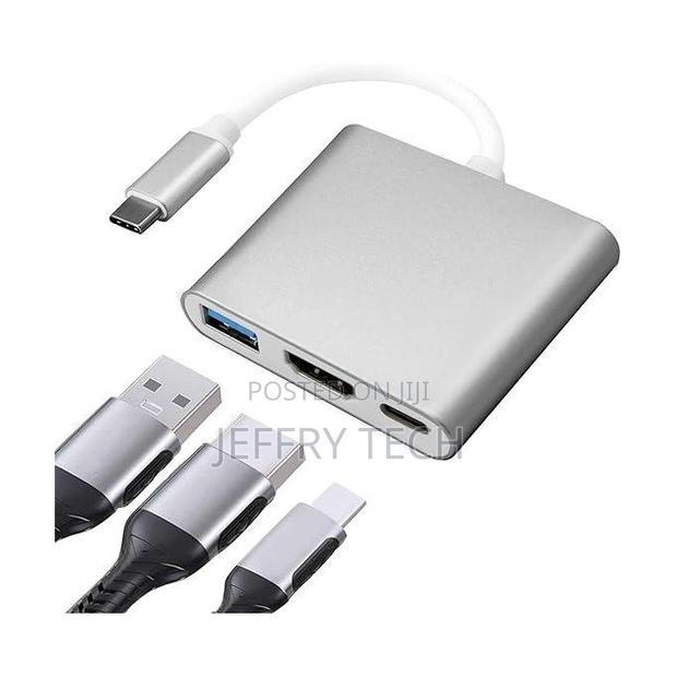 Multifunctional 3-in-1 Usb-C Hub Adapter: Hdmi, Superspee