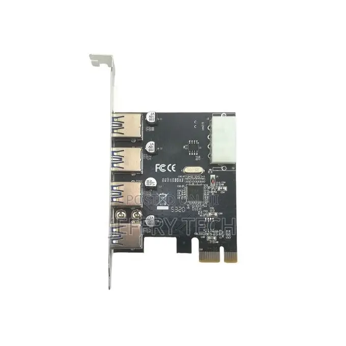 Capsys Pci Express to 4-Port Usb 3.0 (5gbps) Card With Uasp
