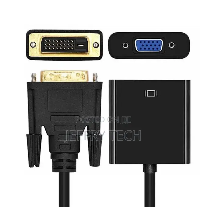 Dv Id to Vga R Dv Id 24+1 Pin Male to Vga Plug and Play