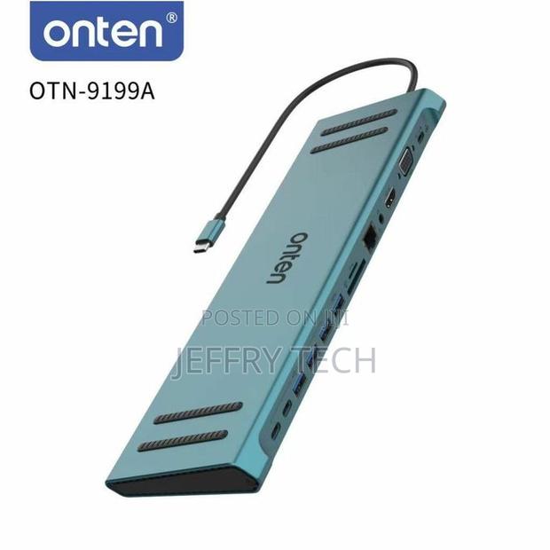 Onten 13-in-1 Multifunction Usb-C, Dual Hdmi+Vga Video Ou