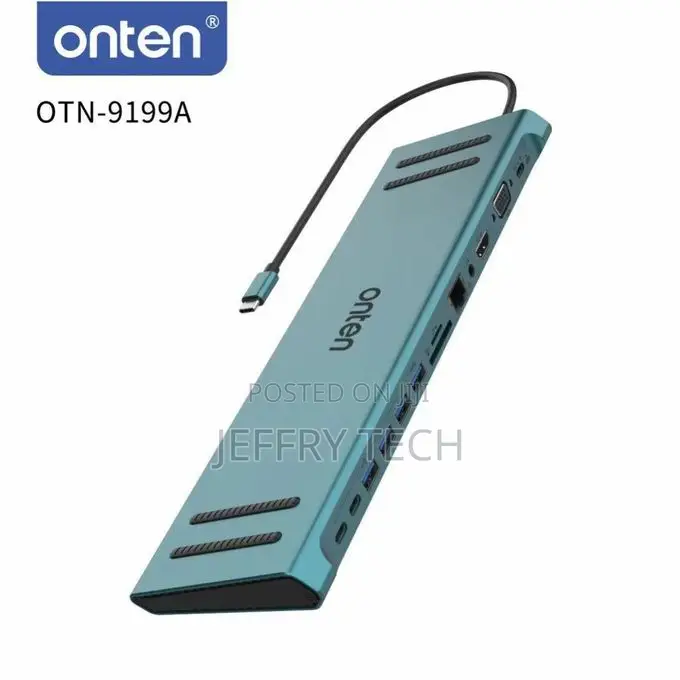 Onten 13-in-1 Multifunction Usb-C, Dual Hdmi+Vga Video Ou