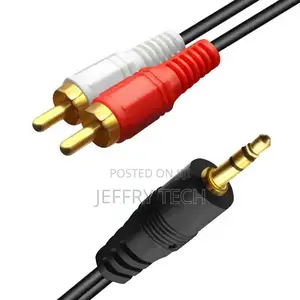 Caps 3.5mm Jack Male to 2rca Male Auxiliary Audio Cable 10m